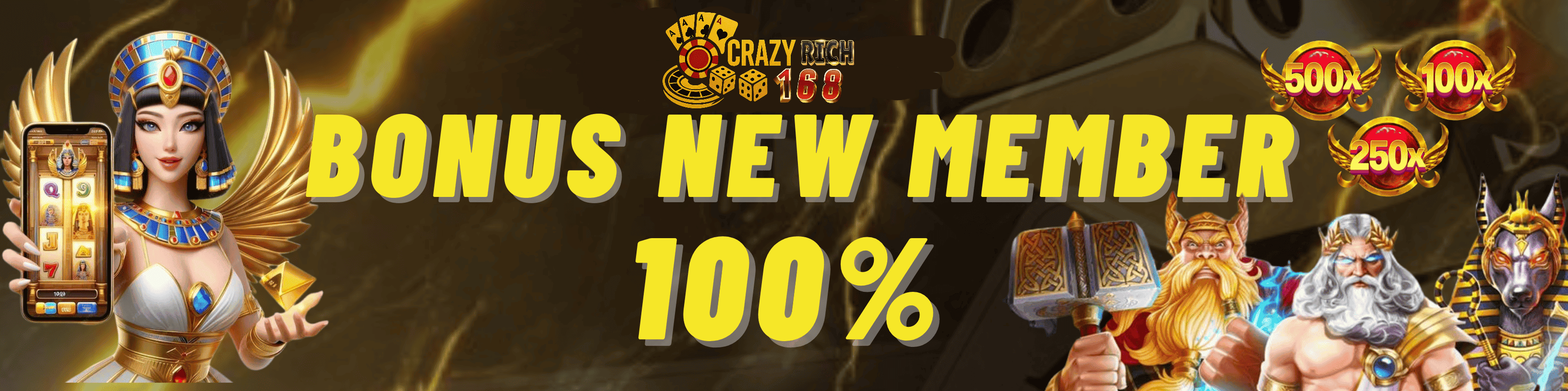 BONUS NEW MEMBER 100%